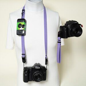 Exclusive Adjustable Cotton Camera Strap Neck or Wrist w/ Peak Design Anchors